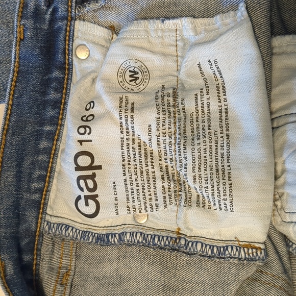 GAP Blue Jeans 26S Real Straight - Picture 2 of 4